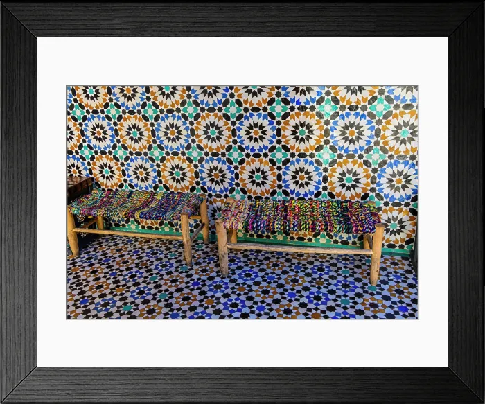Framed Print : Madrasa (Medersa) Ben Youssef- Islamic college interior, Marrakech, Morocco Framed Print : Madrasa (Medersa) Ben Youssef- Islamic college interior, Marrakech, Morocco
