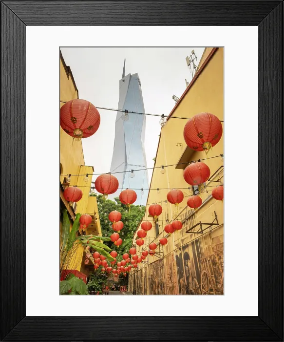 Framed Print : Merdeka 118 and China Town, Kuala Lumpur, Malaysia