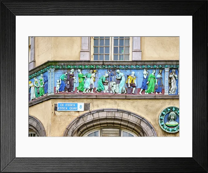 Framed Print : Detail of a building, Sunlight Chambers, Essex Quay. Dublin, Republic of Ireland Framed Print : Detail of a building, Sunlight Chambers, Essex Quay. Dublin, Republic of Ireland