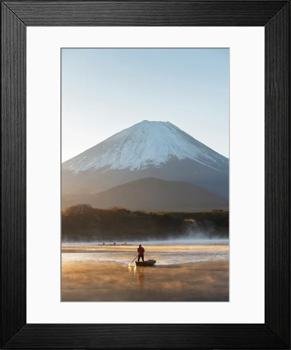 Framed Print : Mt Fuji seen from lake Shoji, Yamanashi Prefecture, Japan Framed Print : Mt Fuji seen from lake Shoji, Yamanashi Prefecture, Japan