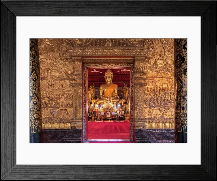 Framed Print : Asia, Laos, Mekong Valley, Luang Prabang, former royal capital of Laos & Unesco World Heritage Site; Wat Phra Mahathat Rajbovoravihane Framed Print : Asia, Laos, Mekong Valley, Luang Prabang, former royal capital of Laos & Unesco World Heritage Site; Wat Phra Mahathat Rajbovoravihane