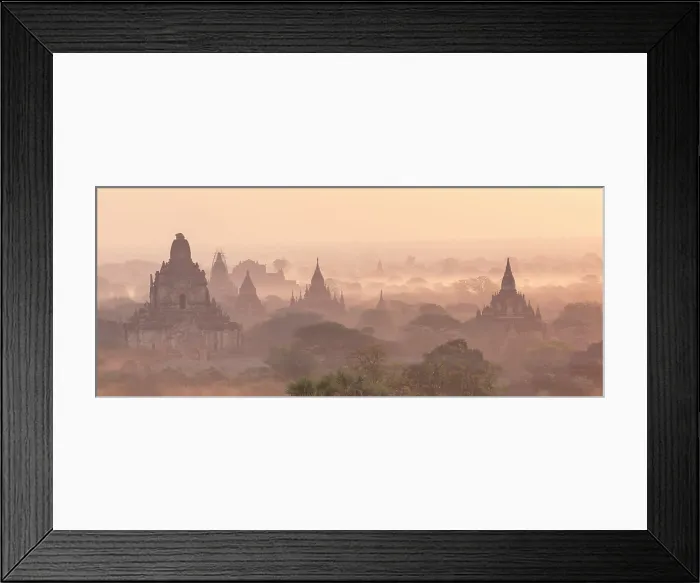 Framed Print : Temples and pagodas in a misty valley at dawn, Bagan, Mandalay region, Myanmar (Burma), Asia Framed Print : Temples and pagodas in a misty valley at dawn, Bagan, Mandalay region, Myanmar (Burma), Asia