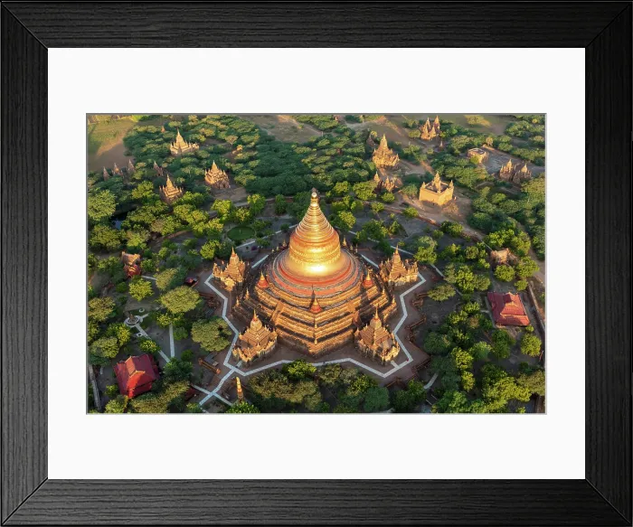 Framed Print : The Dhammayazika Pagoda, surrounded by other temples and pagodas, from a hoair balloon, Bagan (UNESCO World Heritage Site), Mandalay region, Myanmar (Burma), Asia Framed Print : The Dhammayazika Pagoda, surrounded by other temples and pagodas, from a hoair balloon, Bagan (UNESCO World Heritage Site), Mandalay region, Myanmar (Burma), Asia