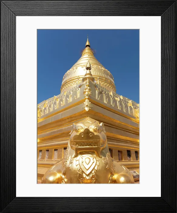Framed Print : Shwezigon Pagoda, Bagan, Myanmar (Burma), Asia Framed Print : Shwezigon Pagoda, Bagan, Myanmar (Burma), Asia