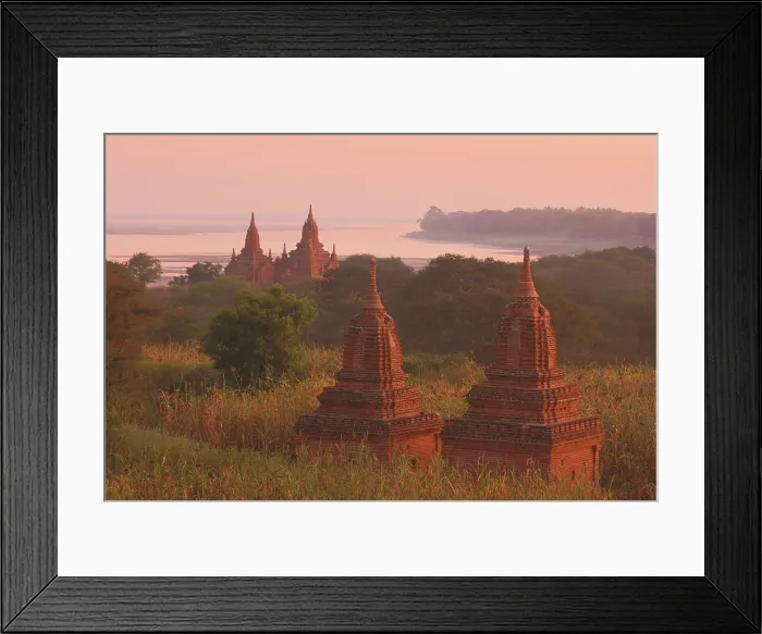 Framed Print : Temples at dawn, Bagan (UNESCO World Heritage Site), Mandalay region, Myanmar (Burma), Asia Framed Print : Temples at dawn, Bagan (UNESCO World Heritage Site), Mandalay region, Myanmar (Burma), Asia