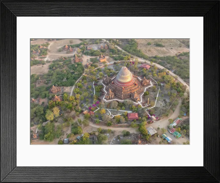 Framed Print : The Dhammayazika Pagoda, surrounded by other temples and pagodas, from a hoair balloon, Bagan (UNESCO World Heritage Site), Mandalay region, Myanmar (Burma), Asia Framed Print : The Dhammayazika Pagoda, surrounded by other temples and pagodas, from a hoair balloon, Bagan (UNESCO World Heritage Site), Mandalay region, Myanmar (Burma), Asia