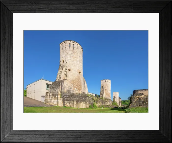 Framed Print : Medieval watchtowers at Rham plateau, Luxembourg Framed Print : Medieval watchtowers at Rham plateau, Luxembourg
