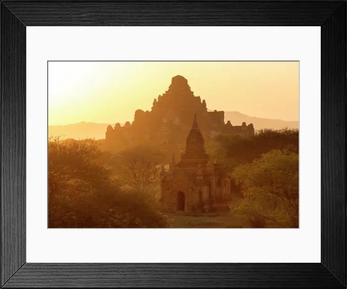 Framed Print : Temples at sunset, Bagan (UNESCO World Heritage Site), Mandalay region, Myanmar (Burma), Asia Framed Print : Temples at sunset, Bagan (UNESCO World Heritage Site), Mandalay region, Myanmar (Burma), Asia