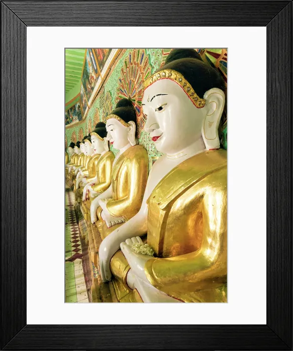 Framed Print : Buddha effigies, Umin Thonze Pagoda, a Buddhist stupa in the Sagaing Hills, Sagaing Region, Myanmar (Burma), Asia Framed Print : Buddha effigies, Umin Thonze Pagoda, a Buddhist stupa in the Sagaing Hills, Sagaing Region, Myanmar (Burma), Asia