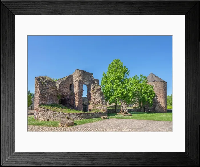 Framed Print : Former moated castle of Pettingen near Mersch, Canton of Mersch, Luxembourg Framed Print : Former moated castle of Pettingen near Mersch, Canton of Mersch, Luxembourg