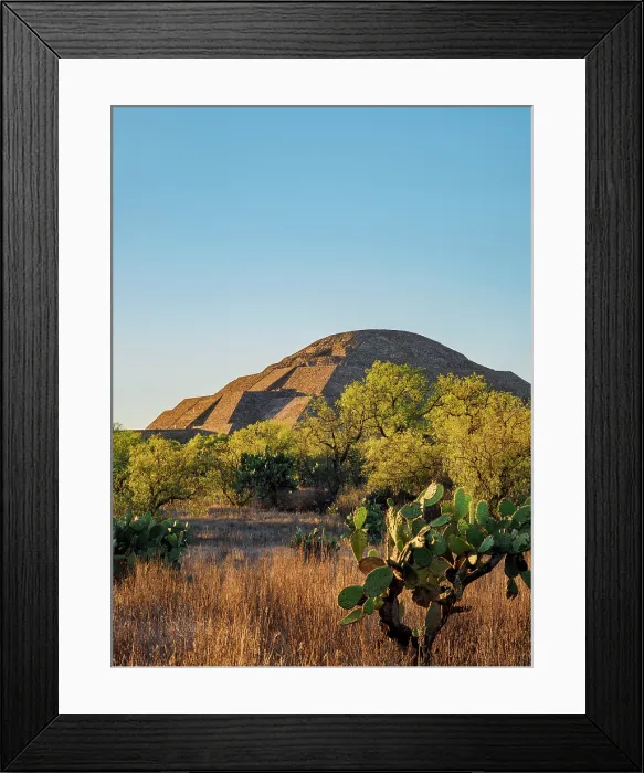 Framed Print : Pyramid of the Moon at sunset, Teotihuacan, Mexico State, Mexico Framed Print : Pyramid of the Moon at sunset, Teotihuacan, Mexico State, Mexico