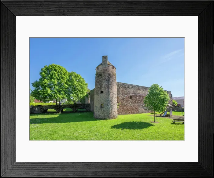 Framed Print : Former moated castle of Pettingen near Mersch, Canton of Mersch, Luxembourg Framed Print : Former moated castle of Pettingen near Mersch, Canton of Mersch, Luxembourg