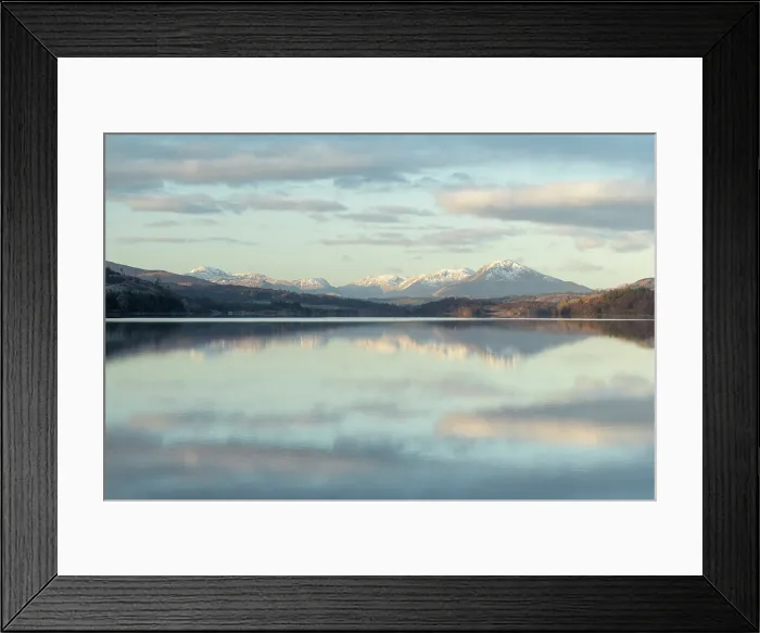 Framed Print : Snow-capped mountains reflected in Loch Garry, Lochaber, Scotland, February 2025 Framed Print : Snow-capped mountains reflected in Loch Garry, Lochaber, Scotland, February 2025
