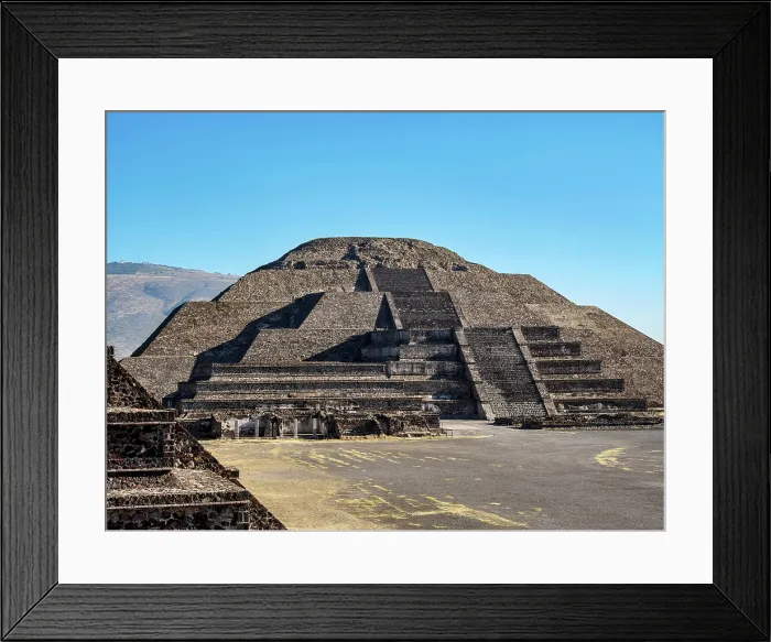 Framed Print : Pyramid of the Moon, elevated view, Teotihuacan, Mexico State, Mexico Framed Print : Pyramid of the Moon, elevated view, Teotihuacan, Mexico State, Mexico