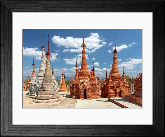 Framed Print : Ancient pagodas at Indein village, Taunggyi, near Inle Lake, Shan State, Myanmar (Burma), Asia Framed Print : Ancient pagodas at Indein village, Taunggyi, near Inle Lake, Shan State, Myanmar (Burma), Asia