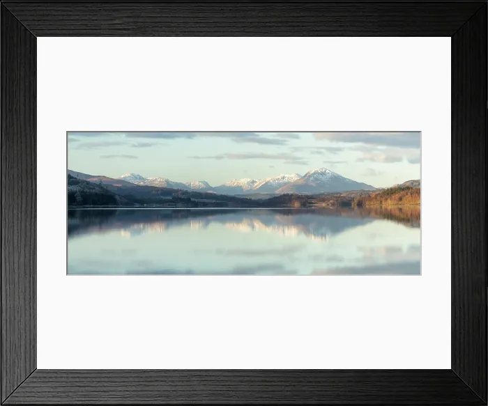 Framed Print : Snow-capped mountains reflected in Loch Garry, Lochaber, Scotland, February 2025 Framed Print : Snow-capped mountains reflected in Loch Garry, Lochaber, Scotland, February 2025