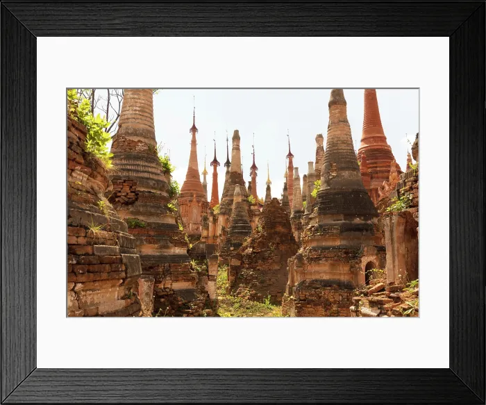 Framed Print : Ancient pagodas at Indein village, Taunggyi, near Inle Lake, Shan State, Myanmar (Burma), Asia Framed Print : Ancient pagodas at Indein village, Taunggyi, near Inle Lake, Shan State, Myanmar (Burma), Asia