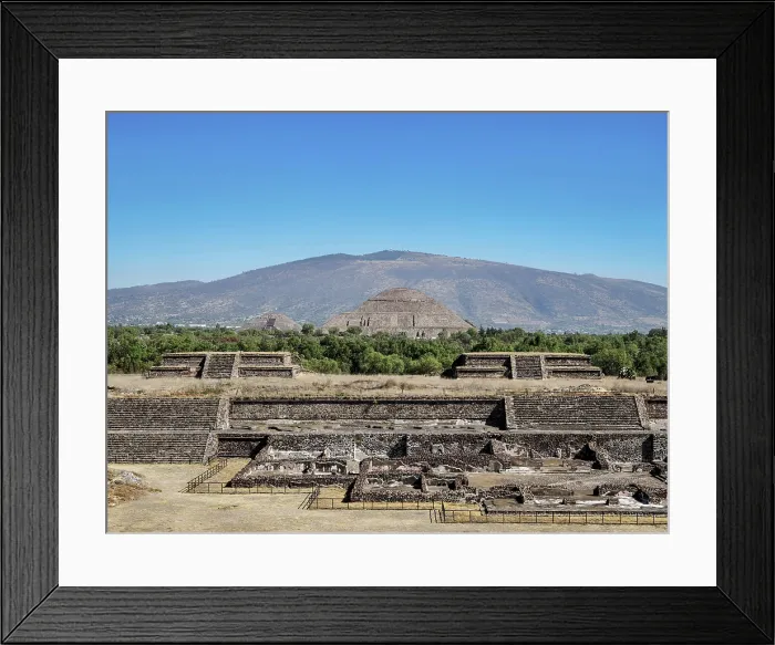 Framed Print : View over the Citadel towards the Pyramid of the Sun, Teotihuacan, Mexico State, Mexico Framed Print : View over the Citadel towards the Pyramid of the Sun, Teotihuacan, Mexico State, Mexico