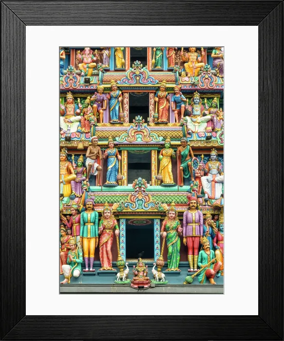 Framed Print : The Gopuram (entrance tower), Sri Mariamman Temple, China Town, Singapore Framed Print : The Gopuram (entrance tower), Sri Mariamman Temple, China Town, Singapore