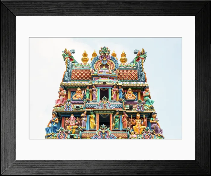 Framed Print : The Gopuram (entrance tower), Sri Mariamman Temple, China Town, Singapore Framed Print : The Gopuram (entrance tower), Sri Mariamman Temple, China Town, Singapore