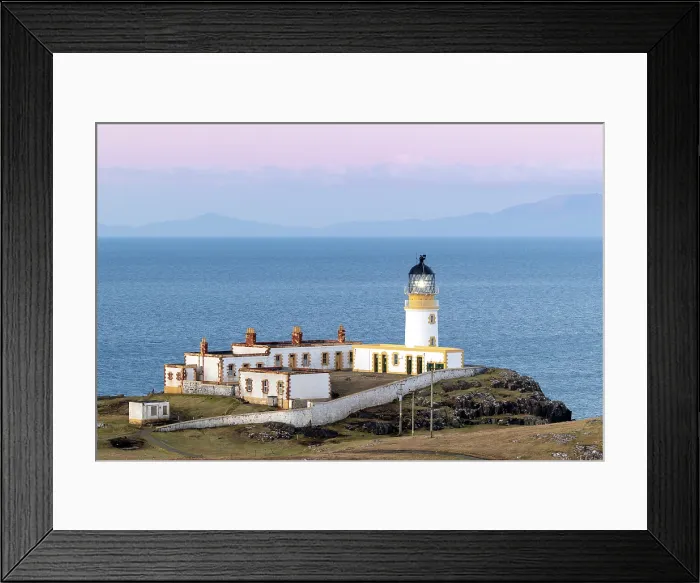Framed Print : Neist Point Lighthouse at dawn, Neist Point, Duirnish Peninsula, Isle of Skye, Scotland, UK, February 2025