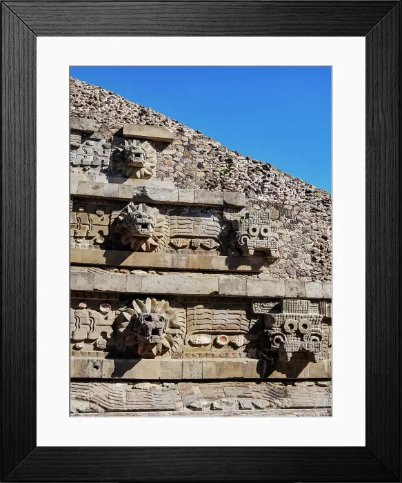 Framed Print : Temple of the Feathered Serpent, The Citadel, Teotihuacan, Mexico State, Mexico Framed Print : Temple of the Feathered Serpent, The Citadel, Teotihuacan, Mexico State, Mexico