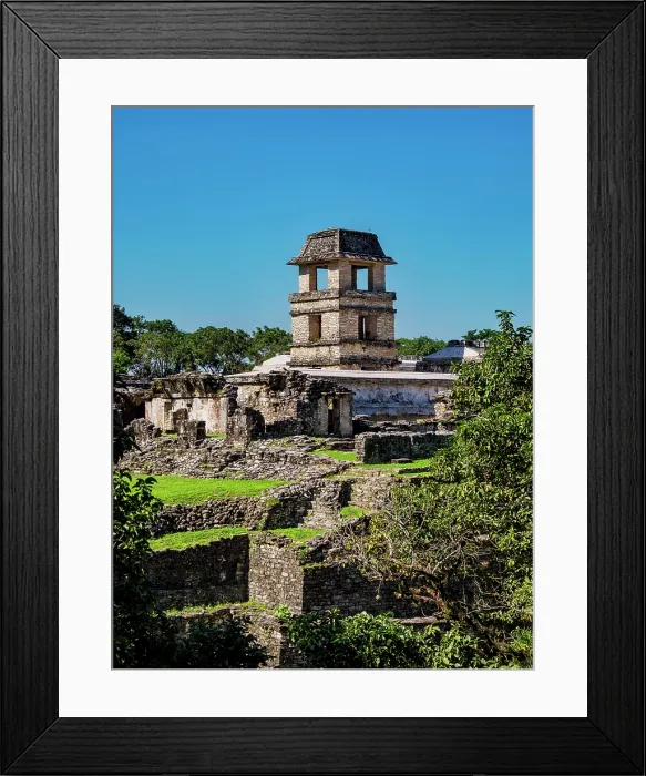 Framed Print : The Palace, Palenque Archaeological Site, Palenque, Chiapas State, Mexico