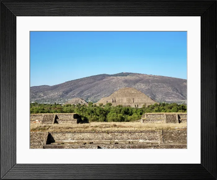 Framed Print : View over the Citadel towards the Pyramid of the Sun, Teotihuacan, Mexico State, Mexico Framed Print : View over the Citadel towards the Pyramid of the Sun, Teotihuacan, Mexico State, Mexico