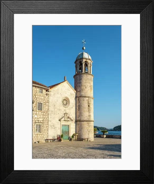Framed Print : Church of Our Lady of the Rock near Perast, Kotor Bay, Montenegro Framed Print : Church of Our Lady of the Rock near Perast, Kotor Bay, Montenegro
