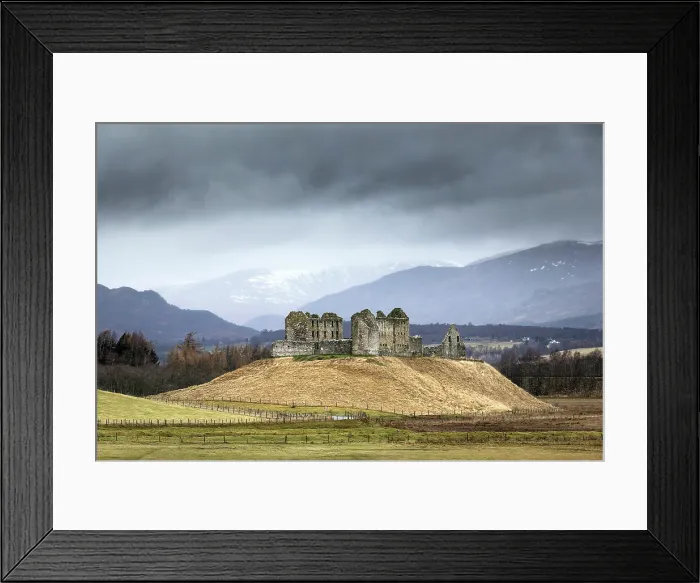 Framed Print : The ruins of Ruthven Barracks, Kingussie, Highland Region, Scotland, UK, February 2025 Framed Print : The ruins of Ruthven Barracks, Kingussie, Highland Region, Scotland, UK, February 2025