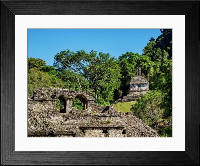 Framed Print : View towards the Temple of the Cross, Palenque Archaeological Site, Palenque, Chiapas State, Mexico Framed Print : View towards the Temple of the Cross, Palenque Archaeological Site, Palenque, Chiapas State, Mexico