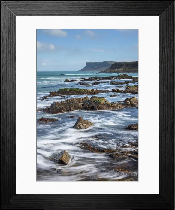 Framed Print : Causeway Coast view eastwards from Ballycastle Beach to Fair Head, County Antrim, Northern Ireland. Spring (March) 2024 Framed Print : Causeway Coast view eastwards from Ballycastle Beach to Fair Head, County Antrim, Northern Ireland. Spring (March) 2024