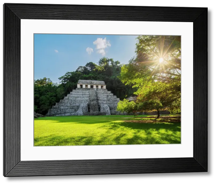 Framed Print : Temple of the Inscriptions at sunset, Palenque Archaeological Site, Palenque, Chiapas State, Mexico Framed Print : Temple of the Inscriptions at sunset, Palenque Archaeological Site, Palenque, Chiapas State, Mexico