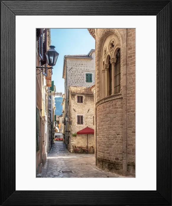 Framed Print : Old town of Kotor, Kotor Bay, Montenegro Framed Print : Old town of Kotor, Kotor Bay, Montenegro
