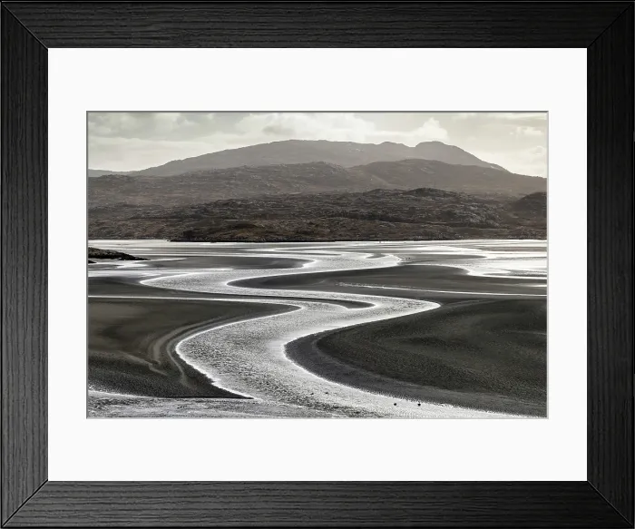 Framed Print : Receding tide at Luskentyre (Traigh Losgaintir), Isle of Harris, Outer Hebrides, Scotland, UK, February 2025 Framed Print : Receding tide at Luskentyre (Traigh Losgaintir), Isle of Harris, Outer Hebrides, Scotland, UK, February 2025