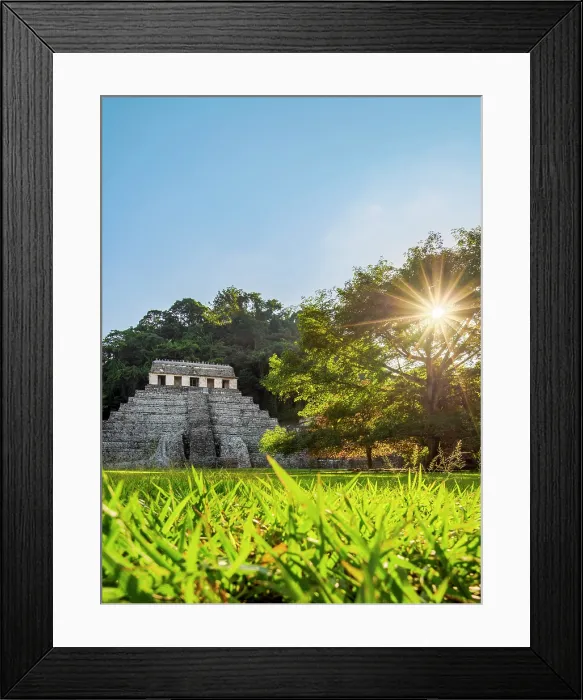 Framed Print : Temple of the Inscriptions at sunset, Palenque Archaeological Site, Palenque, Chiapas State, Mexico Framed Print : Temple of the Inscriptions at sunset, Palenque Archaeological Site, Palenque, Chiapas State, Mexico