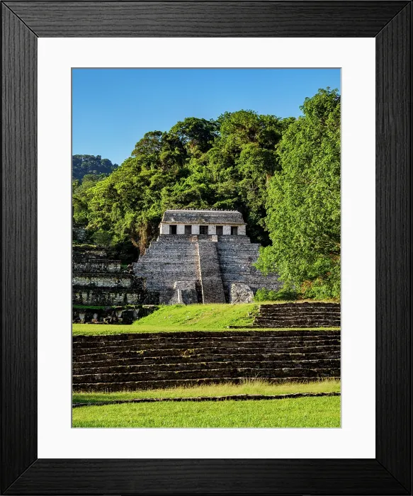 Framed Print : View towards the Temple of the Inscriptions, Palenque Archaeological Site, Palenque, Chiapas State, Mexico Framed Print : View towards the Temple of the Inscriptions, Palenque Archaeological Site, Palenque, Chiapas State, Mexico