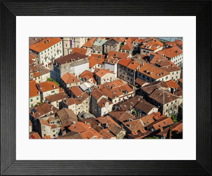 Framed Print : Old town of Kotor, Kotor Bay, Montenegro Framed Print : Old town of Kotor, Kotor Bay, Montenegro