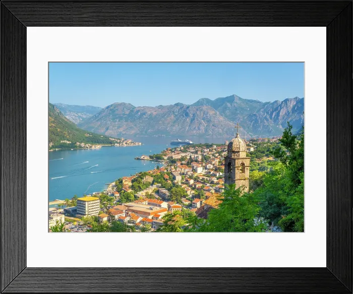 Framed Print : View over Kotor, Kotor Bay, Montenegro Framed Print : View over Kotor, Kotor Bay, Montenegro