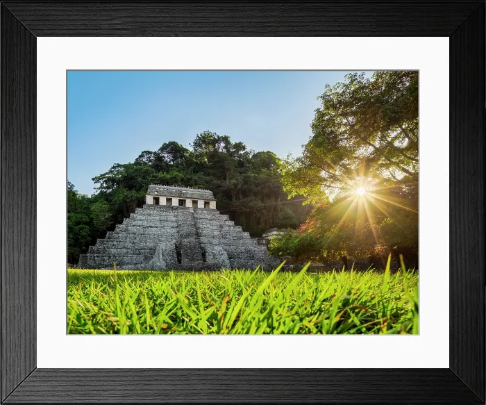 Framed Print : Temple of the Inscriptions at sunset, Palenque Archaeological Site, Palenque, Chiapas State, Mexico Framed Print : Temple of the Inscriptions at sunset, Palenque Archaeological Site, Palenque, Chiapas State, Mexico