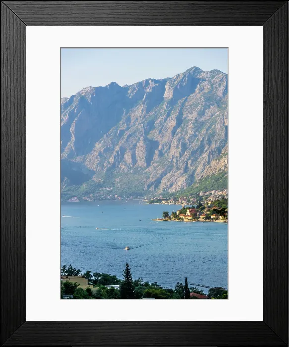 Framed Print : View over Kotor Bay, Montenegro Framed Print : View over Kotor Bay, Montenegro
