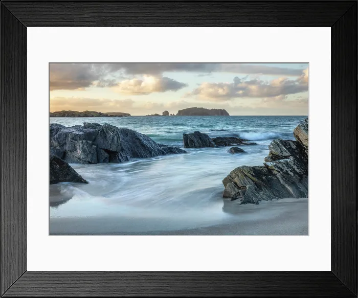 Framed Print : Flodaigh island from Bostadh, Great Bernera, Isle of Lewis, Outer Hebrides, Scotland, UK, February 2025 Framed Print : Flodaigh island from Bostadh, Great Bernera, Isle of Lewis, Outer Hebrides, Scotland, UK, February 2025