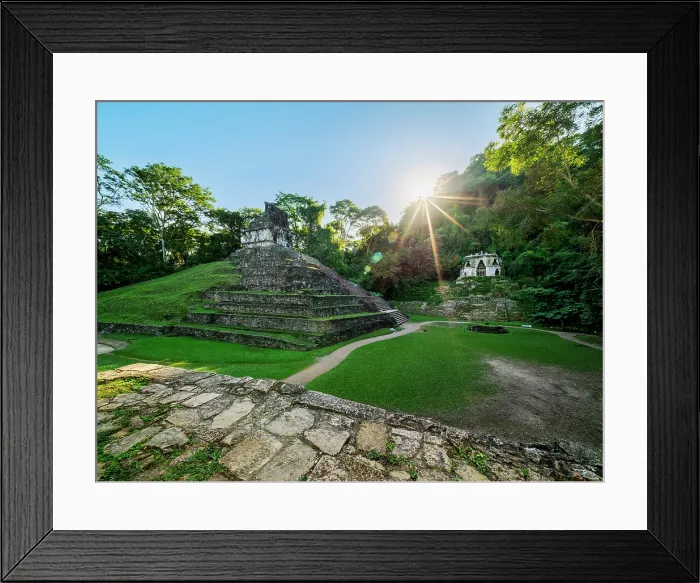 Framed Print : Temple of the Cross and Temple of the Foliated Cross, Palenque Archaeological Site, Palenque, Chiapas State, Mexico Framed Print : Temple of the Cross and Temple of the Foliated Cross, Palenque Archaeological Site, Palenque, Chiapas State, Mexico