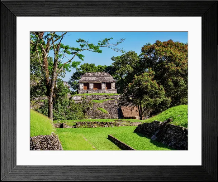 Framed Print : View over the Ball Court towards the North Group, Palenque Archaeological Site, Palenque, Chiapas State, Mexico Framed Print : View over the Ball Court towards the North Group, Palenque Archaeological Site, Palenque, Chiapas State, Mexico