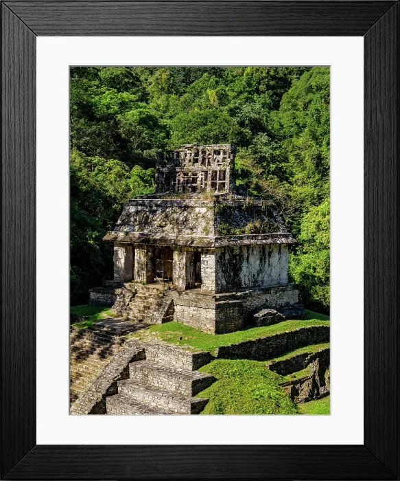 Framed Print : Temple of the Sun, elevated view, Palenque Archaeological Site, Palenque, Chiapas State, Mexico Framed Print : Temple of the Sun, elevated view, Palenque Archaeological Site, Palenque, Chiapas State, Mexico