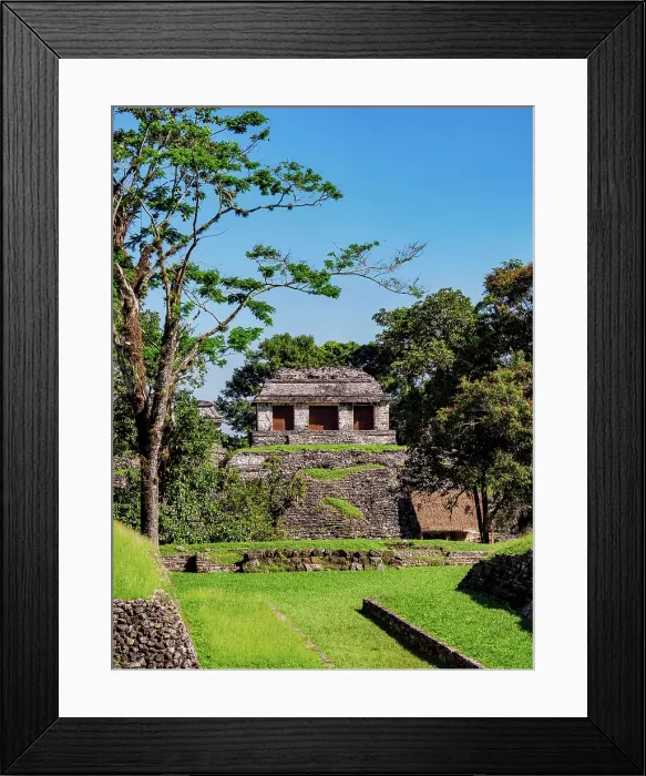 Framed Print : View over the Ball Court towards the North Group, Palenque Archaeological Site, Palenque, Chiapas State, Mexico Framed Print : View over the Ball Court towards the North Group, Palenque Archaeological Site, Palenque, Chiapas State, Mexico