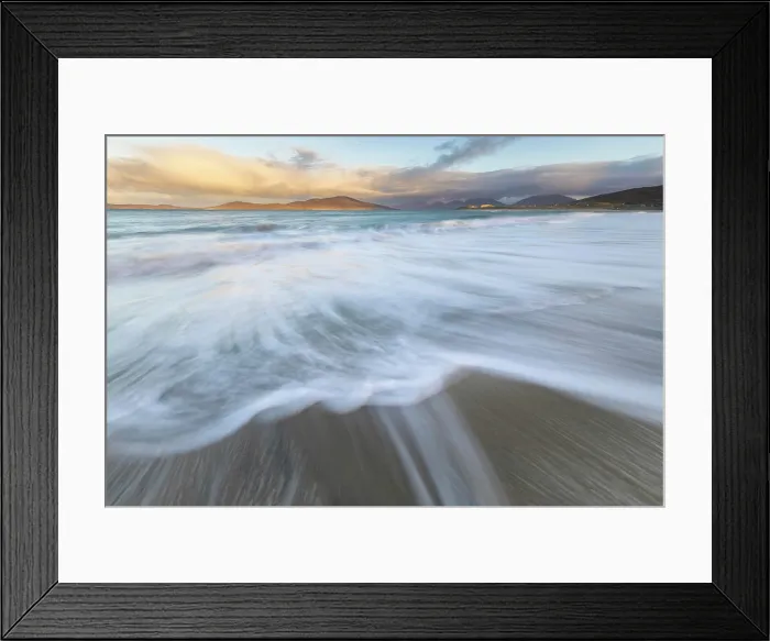 Framed Print : Traigh Sheileboist (Seilebost beach) at sunrise, Isle of Harris, Outer Hebrides, Scotland, UK, February 2025 Framed Print : Traigh Sheileboist (Seilebost beach) at sunrise, Isle of Harris, Outer Hebrides, Scotland, UK, February 2025