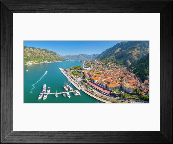 Framed Print : View over Kotor, Kotor Bay, Montenegro Framed Print : View over Kotor, Kotor Bay, Montenegro