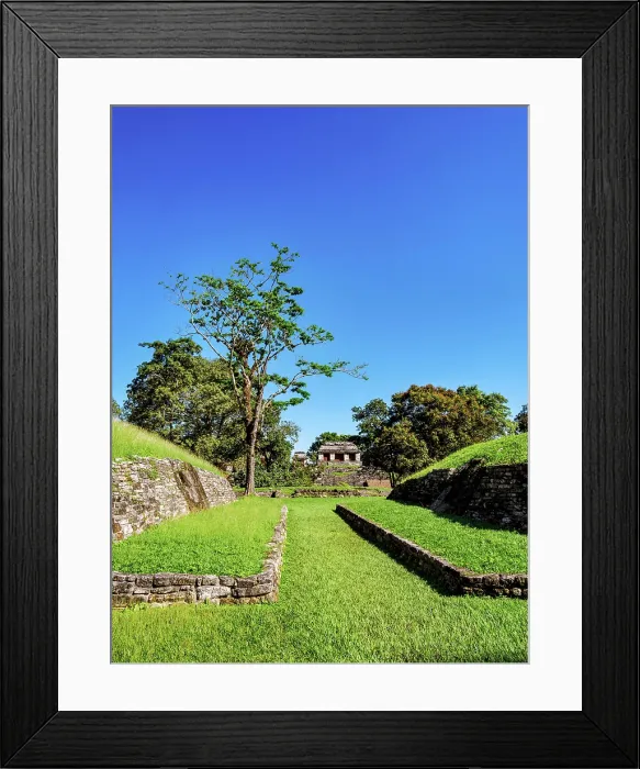 Framed Print : View over the Ball Court towards the North Group, Palenque Archaeological Site, Palenque, Chiapas State, Mexico Framed Print : View over the Ball Court towards the North Group, Palenque Archaeological Site, Palenque, Chiapas State, Mexico