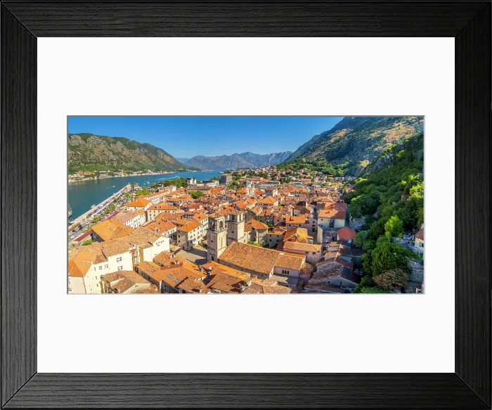 Framed Print : View over Kotor, Kotor Bay, Montenegro Framed Print : View over Kotor, Kotor Bay, Montenegro